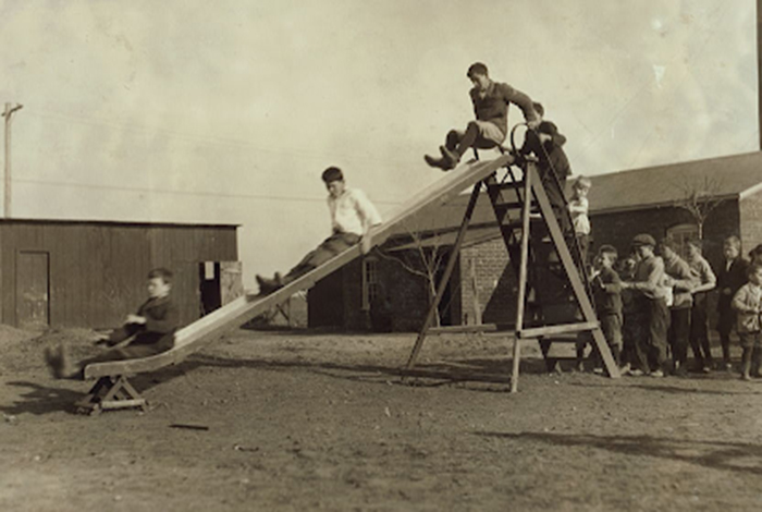 Playtime at the Oklahoma School for the Blind.