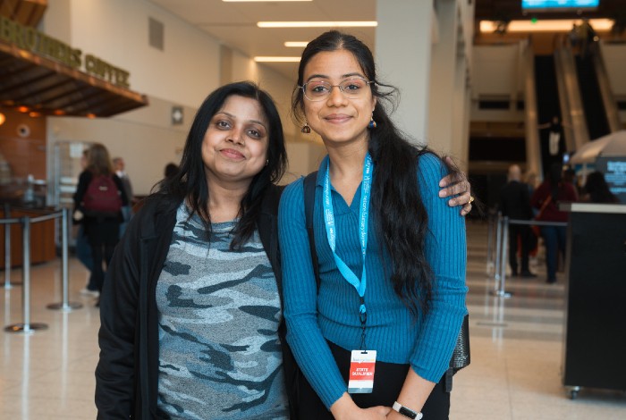 student with parent